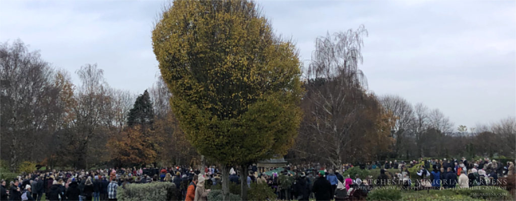 Gathering around The Temple Lake