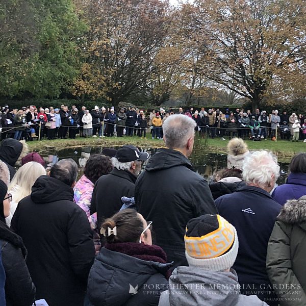 Gathering around The Temple Lake